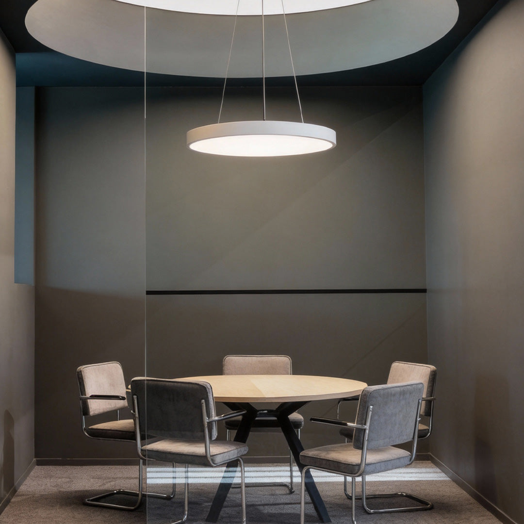 Round Minimalist Metal Pendant Light Ceiling Fixture
