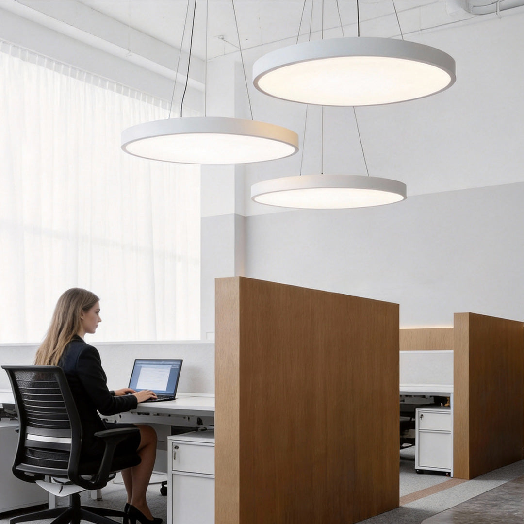 Minimalist Metal Round Pendant Light - Modern Ceiling Fixture Decor