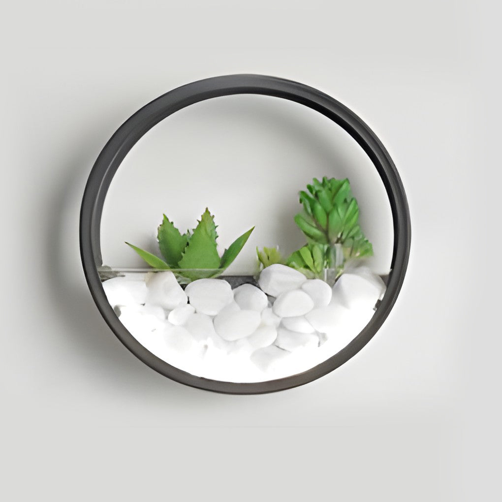 Round Plant Wall Lamp - Natural LED Modern Outdoor Light