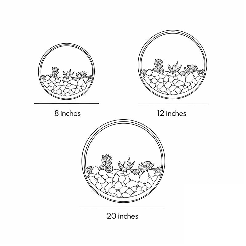 Round Plant Wall Lamp - Natural LED Modern Outdoor Light