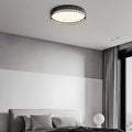 Round Ribbed Glass LED Ceiling Light Fixture