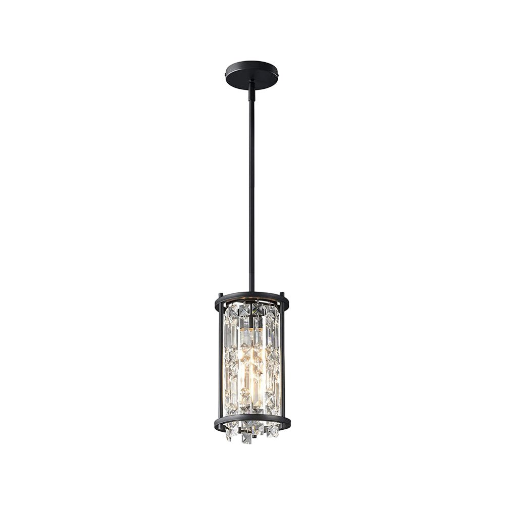 Round Square Iron Frame Crystal Shade Chandelier - Luxury Modern Ceiling Light