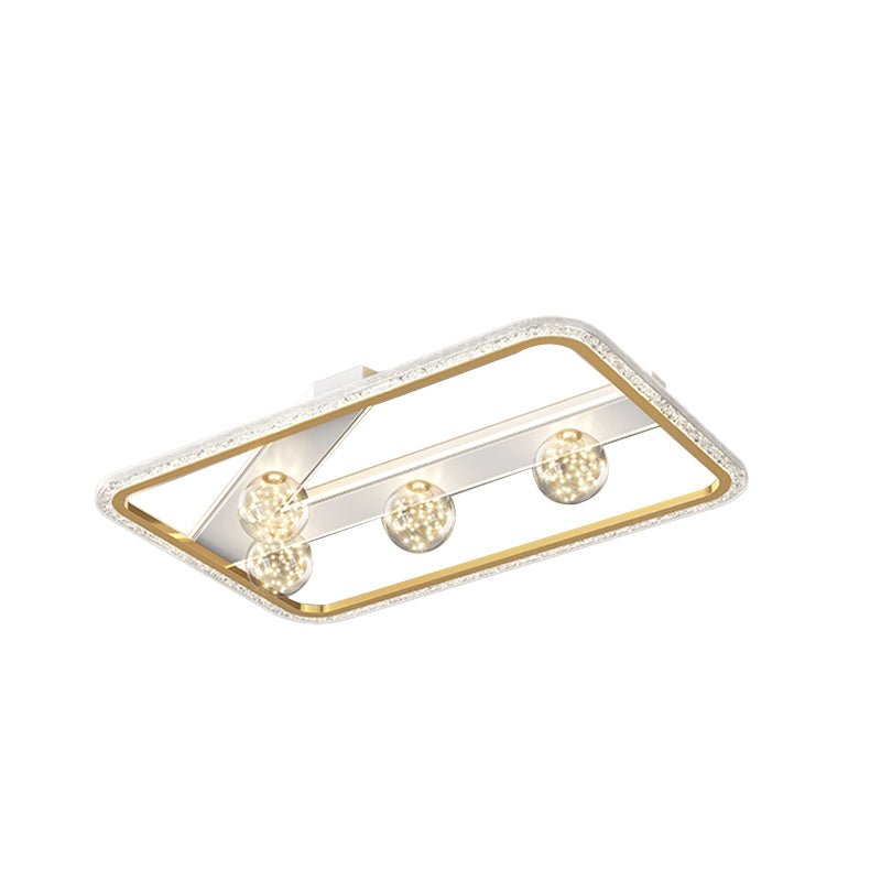 Round Square Rectangular Dimmable LED Ceiling Lights - Modern Ball Decor