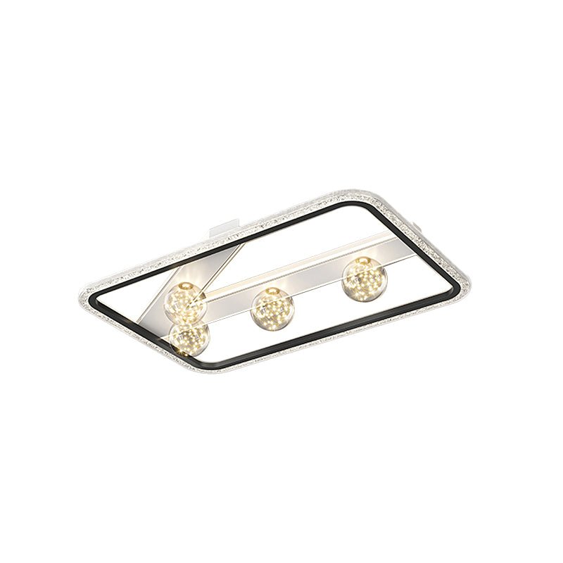 Round Square Rectangular Dimmable LED Ceiling Lights - Modern Ball Decor