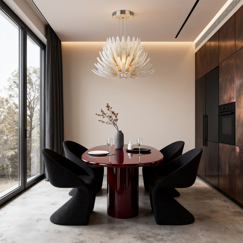 Deco Chandelier Luxury Stainless Steel Glass Ceiling Light
