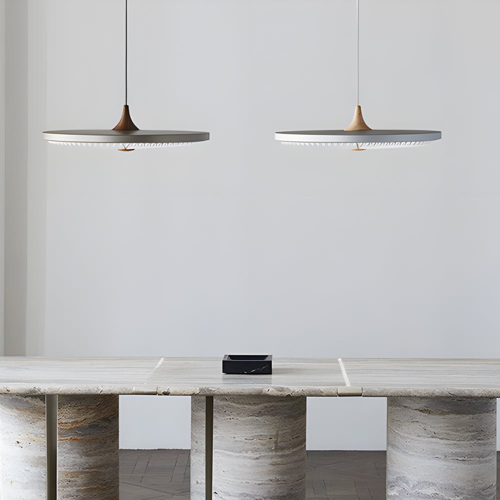 Round UFO 3 Step Dimming LED Pendant Lights for Kitchen Island Lighting