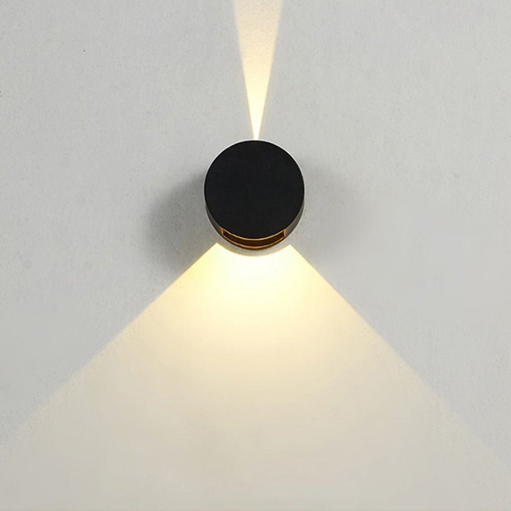 Up and Down Waterproof LED Wall Light - Round Design, Exterior & Indoor Lighting