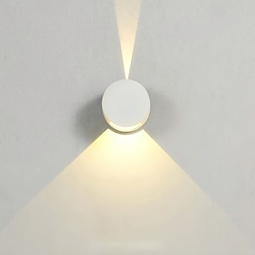 Up and Down Waterproof LED Wall Light - Round Design, Exterior & Indoor Lighting