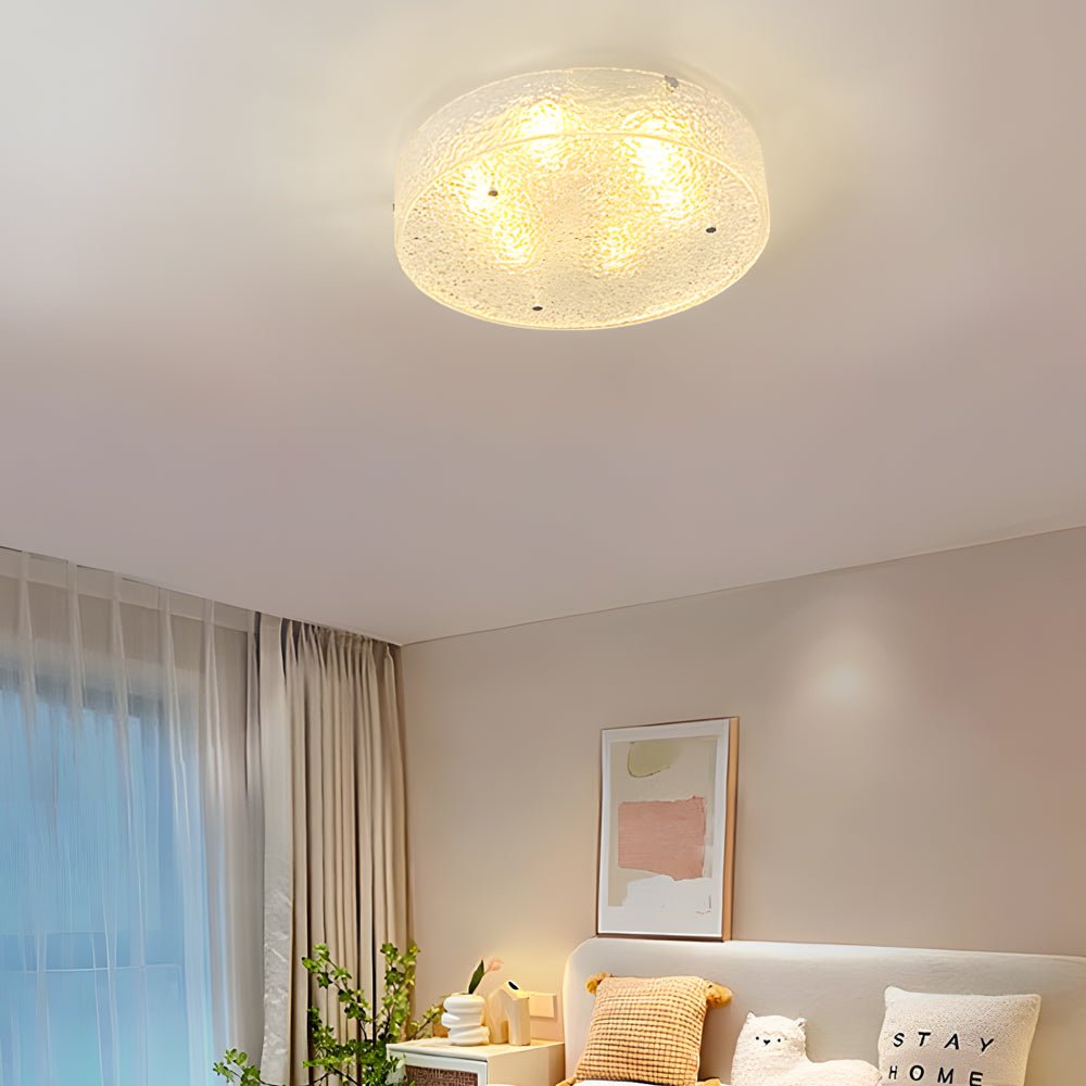 Round Water Ripples Acrylic Modern Ceiling Light Fixture