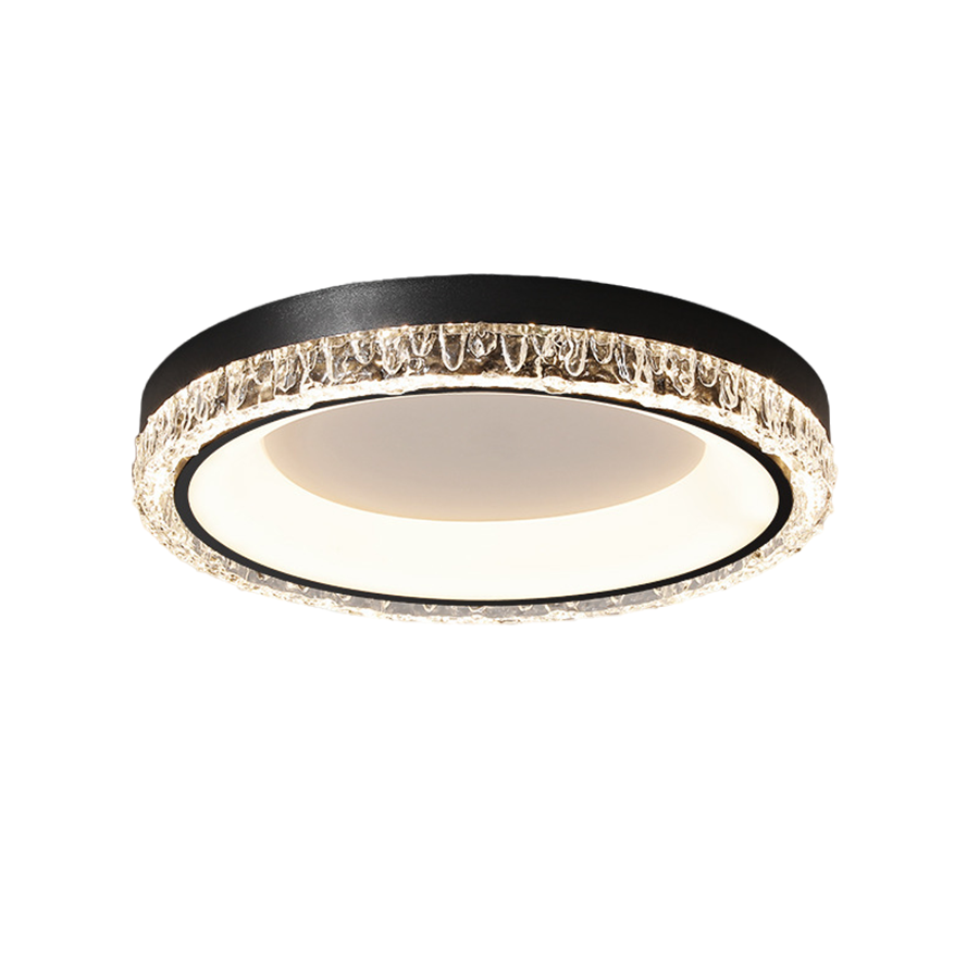 White Flush Mount Ceiling Light - Italian Round Minimalist Lamp