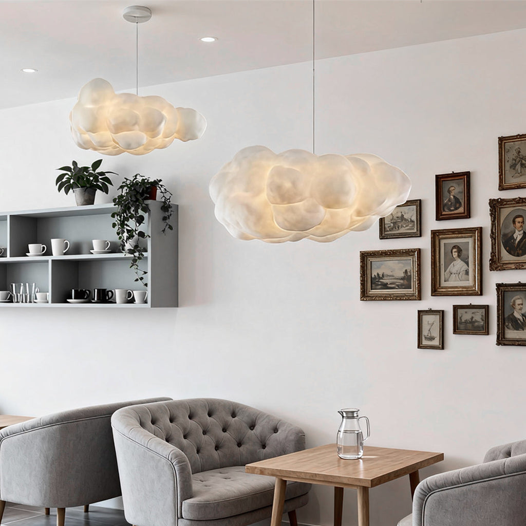 Cloud Pendant Light Modern Art Ceiling Fixture Stylish Lighting Design