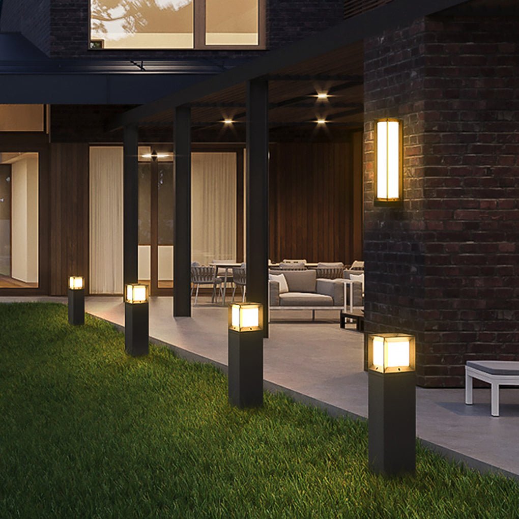 Classic LED Tall Bollard Lights - Sleek Weatherproof Path Lighting for Landscape