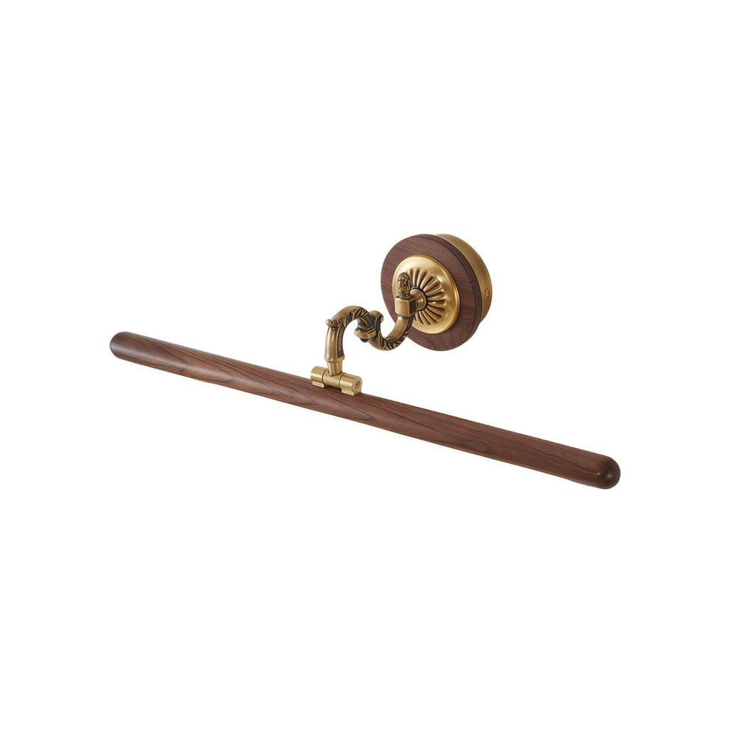 Copper Bathroom Vanity Bar Light Fixture LED Walnut Design Modern Rustic Lighting Home Decor Elegant Vanity Lighting Industrial Style Bathroom Lighting Energy-Efficient LED Light Source Stylish Home Improvement Fixture Copper Finish Wall Sconce Bathroom L