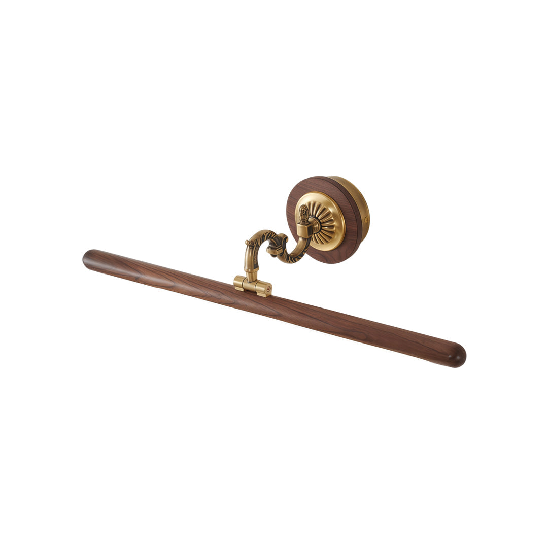Copper Bathroom Vanity Bar Light Fixture LED Walnut Design Modern Rustic Lighting Home Decor Elegant Vanity Lighting Industrial Style Bathroom Lighting Energy-Efficient LED Light Source Stylish Home Improvement Fixture Copper Finish Wall Sconce Bathroom L