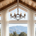Brown Nordic Chandelier Acrylic Metal Ceiling Light