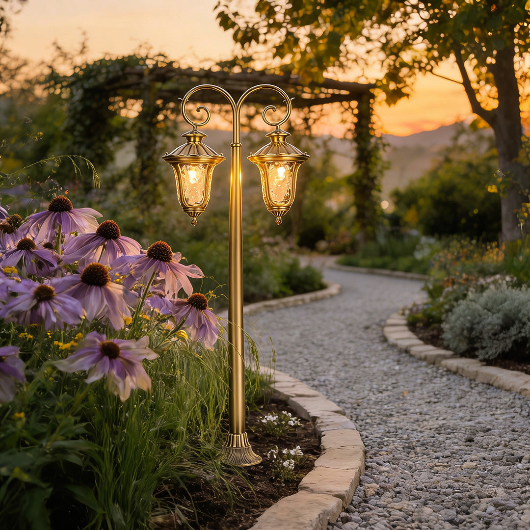 European Style Copper LED Vintage Outdoor Path Light - Durable and Elegant Illumination