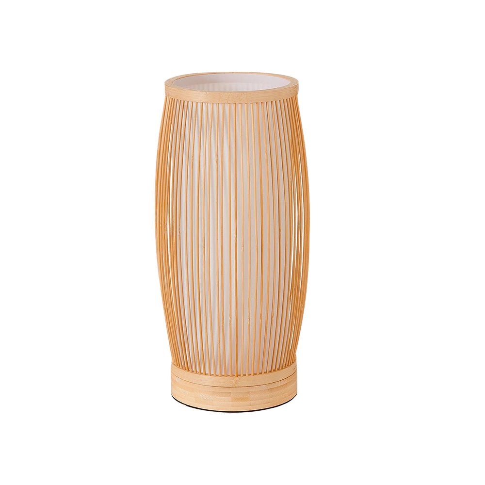 Vintage Handwoven Bamboo Table Lamp - Japanese LED Lighting

Enhance your space with this elegant vintage handwoven bamboo table lamp, inspired by traditional Japanese design. Our eco-friendly LED lamp combines natural aesthetics with modern functionality