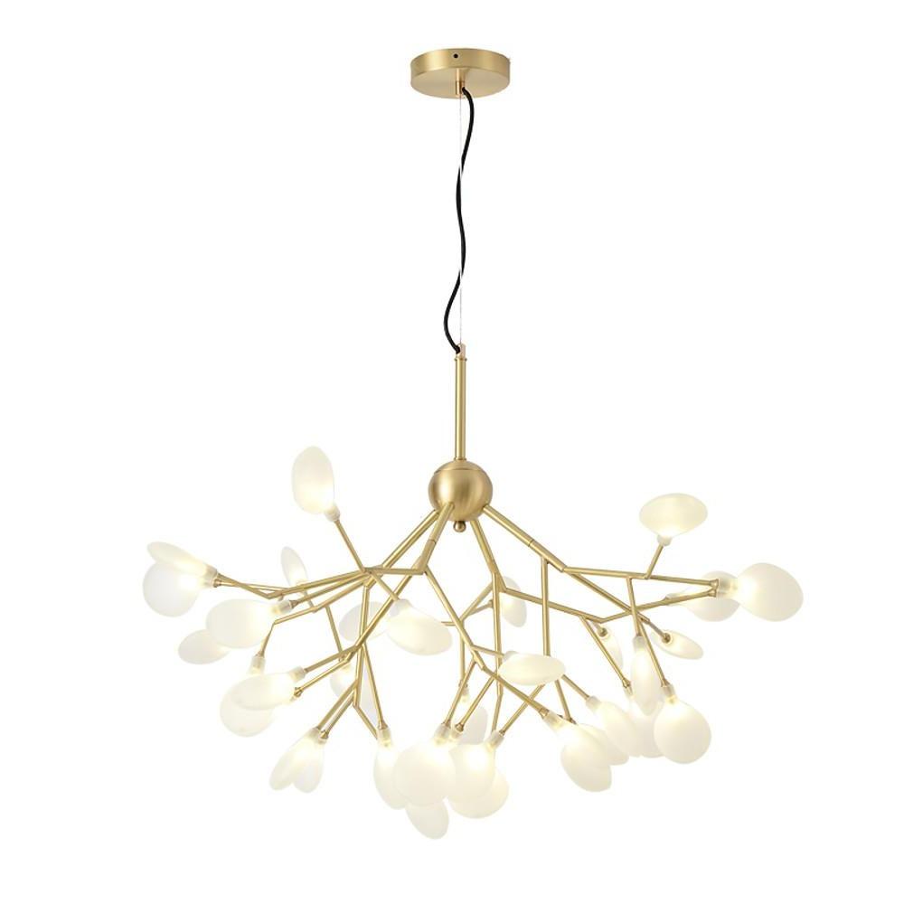 Modern Copper Sputnik Chandelier LED 45 Lights Creative Design