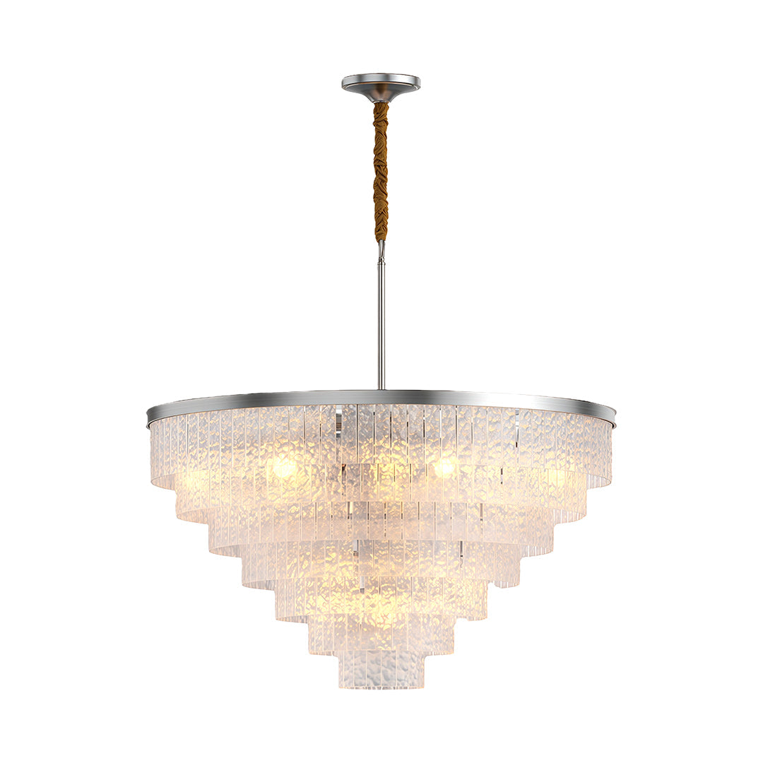 Modern Full-Copper Minimalist Chandelier Ceiling Light