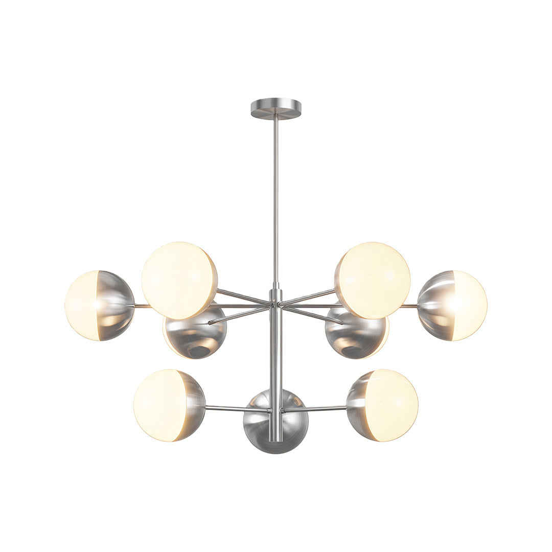 Globe Light Chandelier - Modern Solid Copper Ceiling Fixture