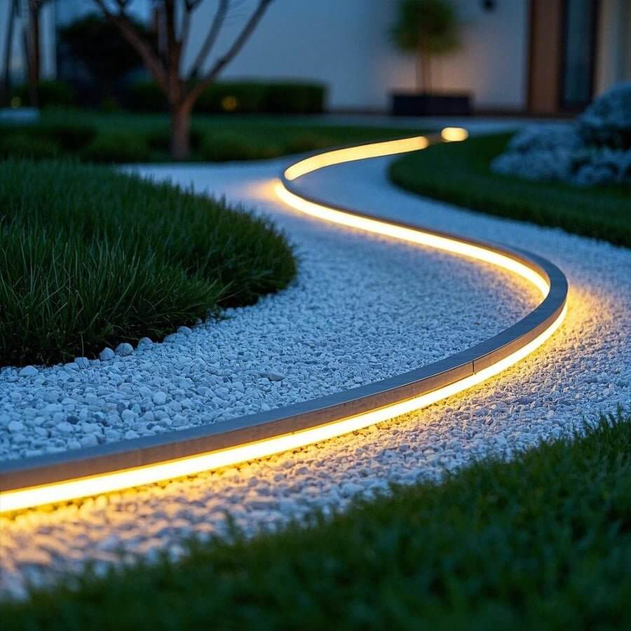 Seamless Corner-Mount LED Strip Light - Industrial Silicone Lighting