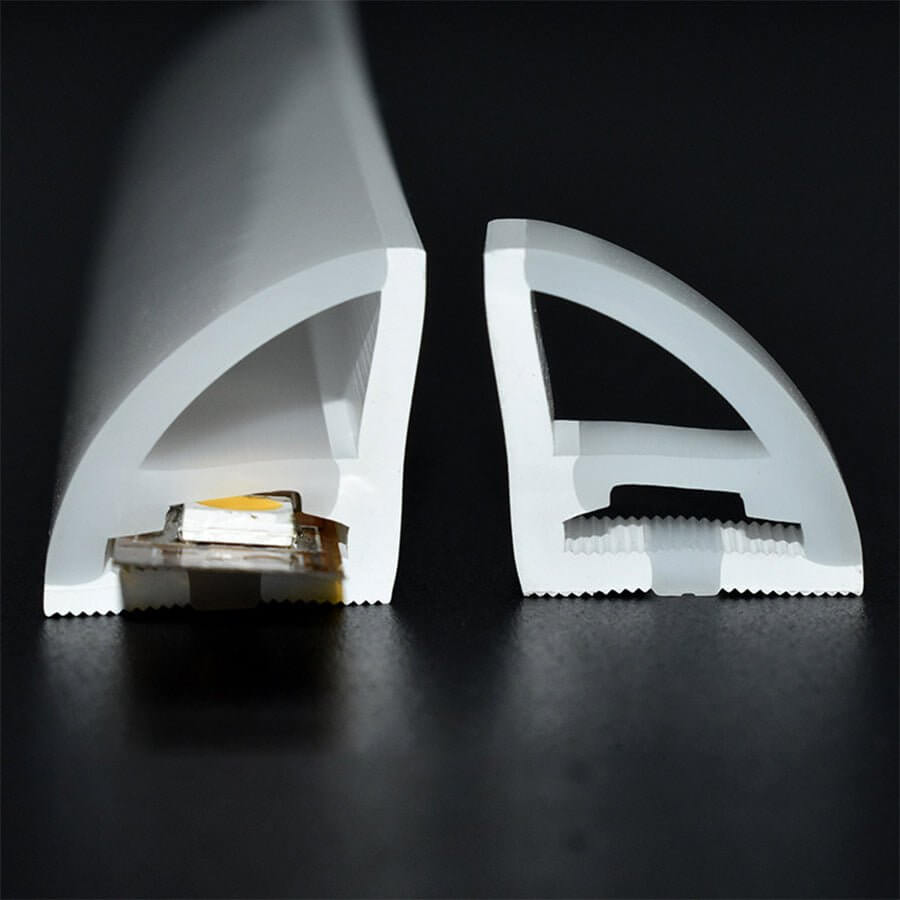 Seamless Corner-Mount LED Strip Light - Industrial Silicone Lighting