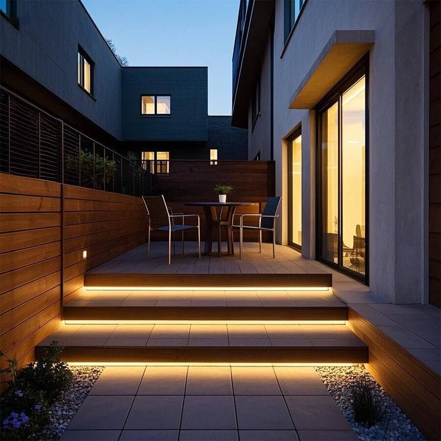 Seamless Corner-Mount LED Strip Light - Industrial Silicone Lighting