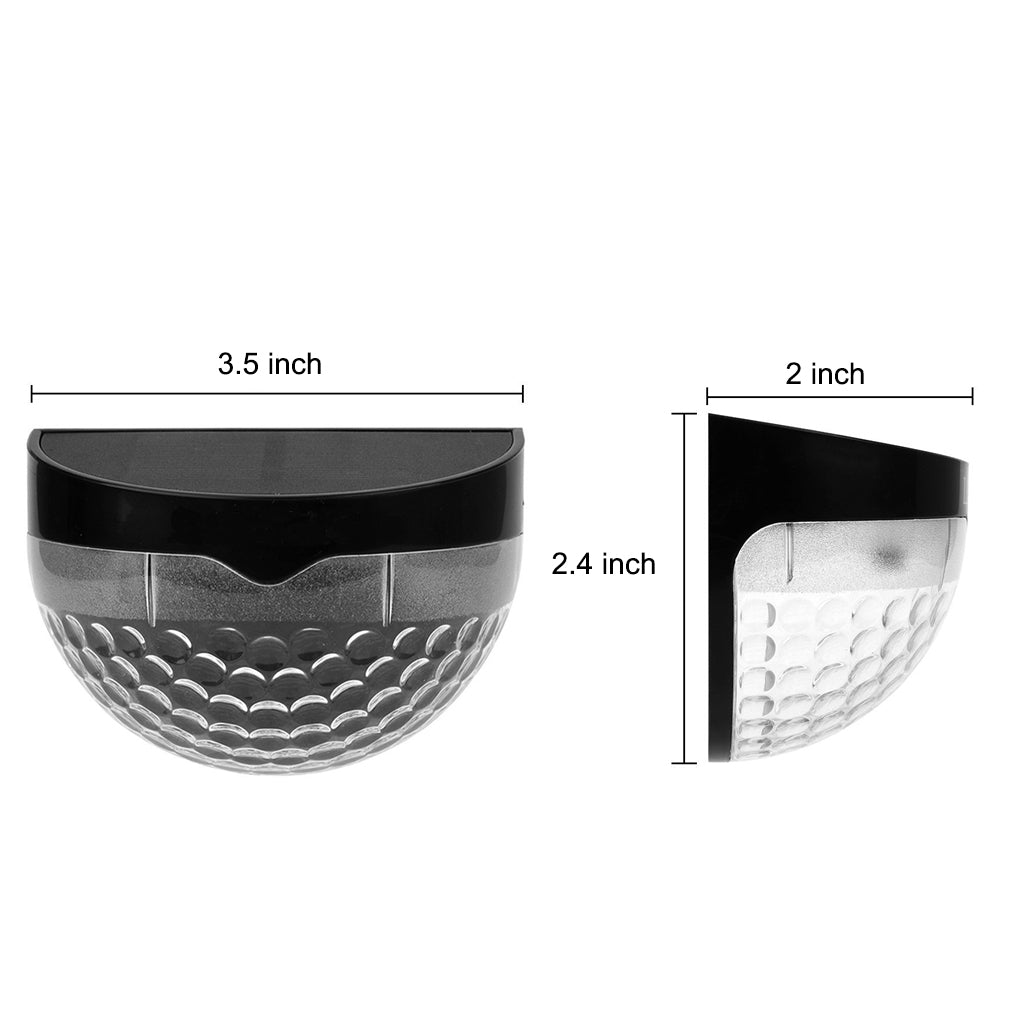 Waterproof Solar LED Fence Lights - Outdoor Garden Wall Lighting