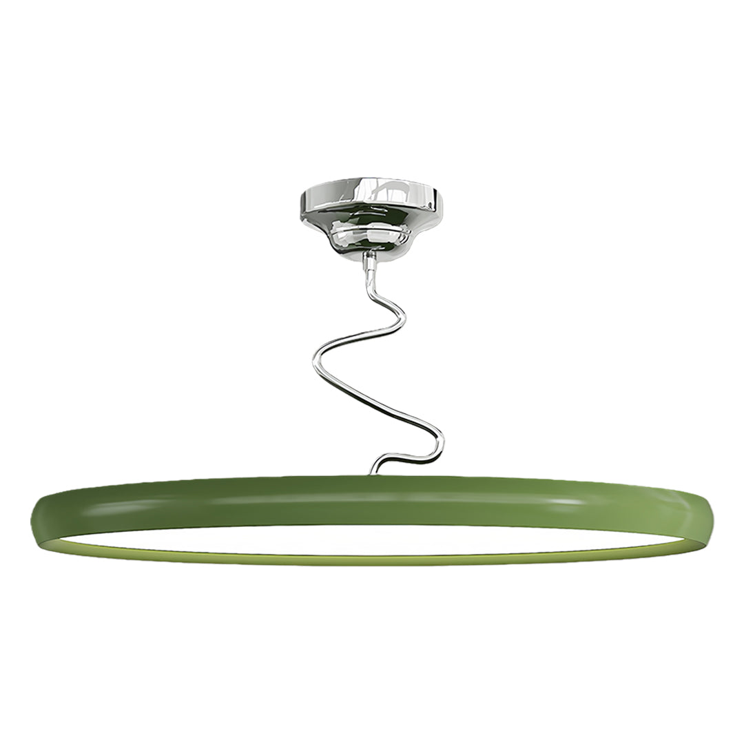 Modern Semi Flush Mount Twisted Full-Spectrum Ceiling Light