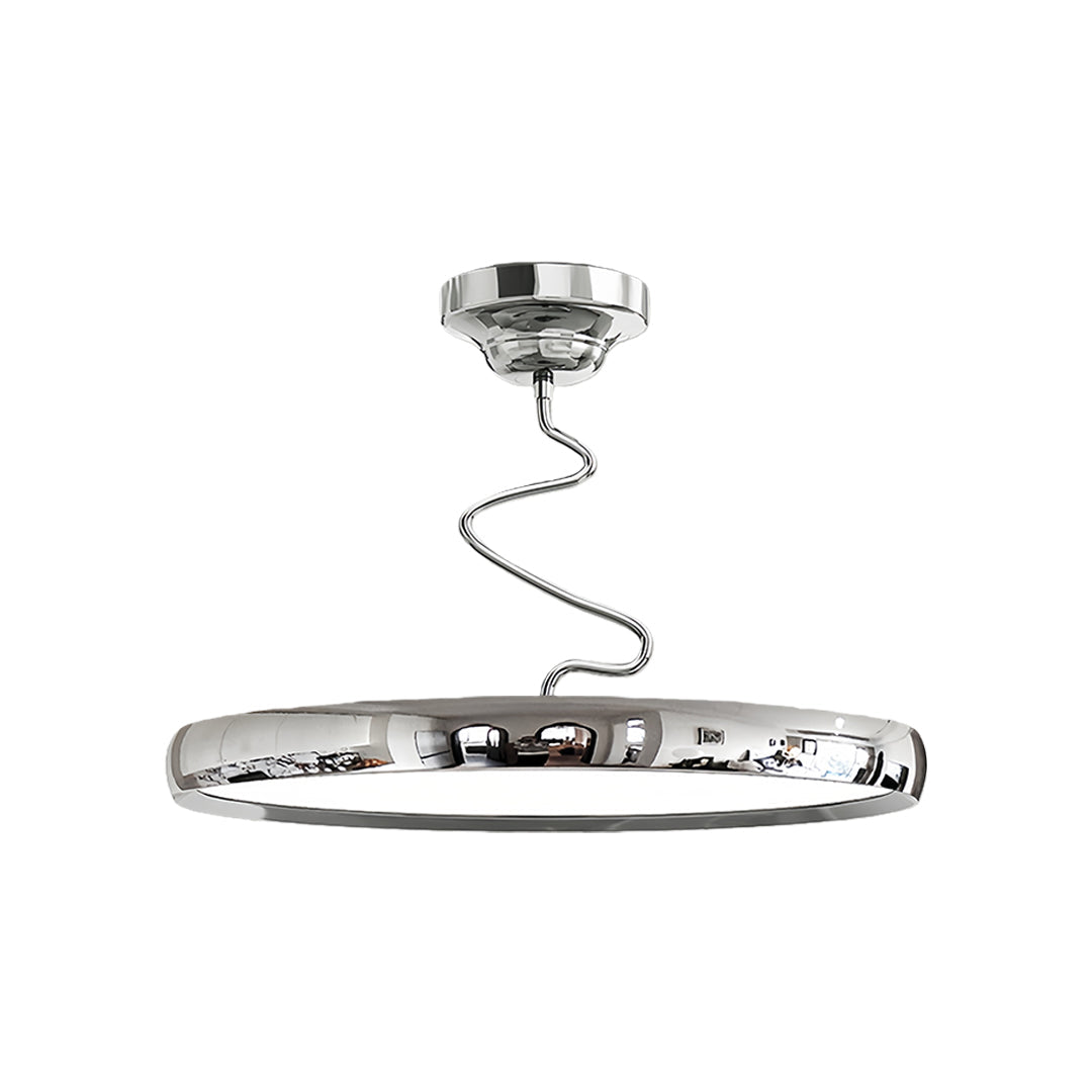 Modern Semi Flush Mount Twisted Full-Spectrum Ceiling Light