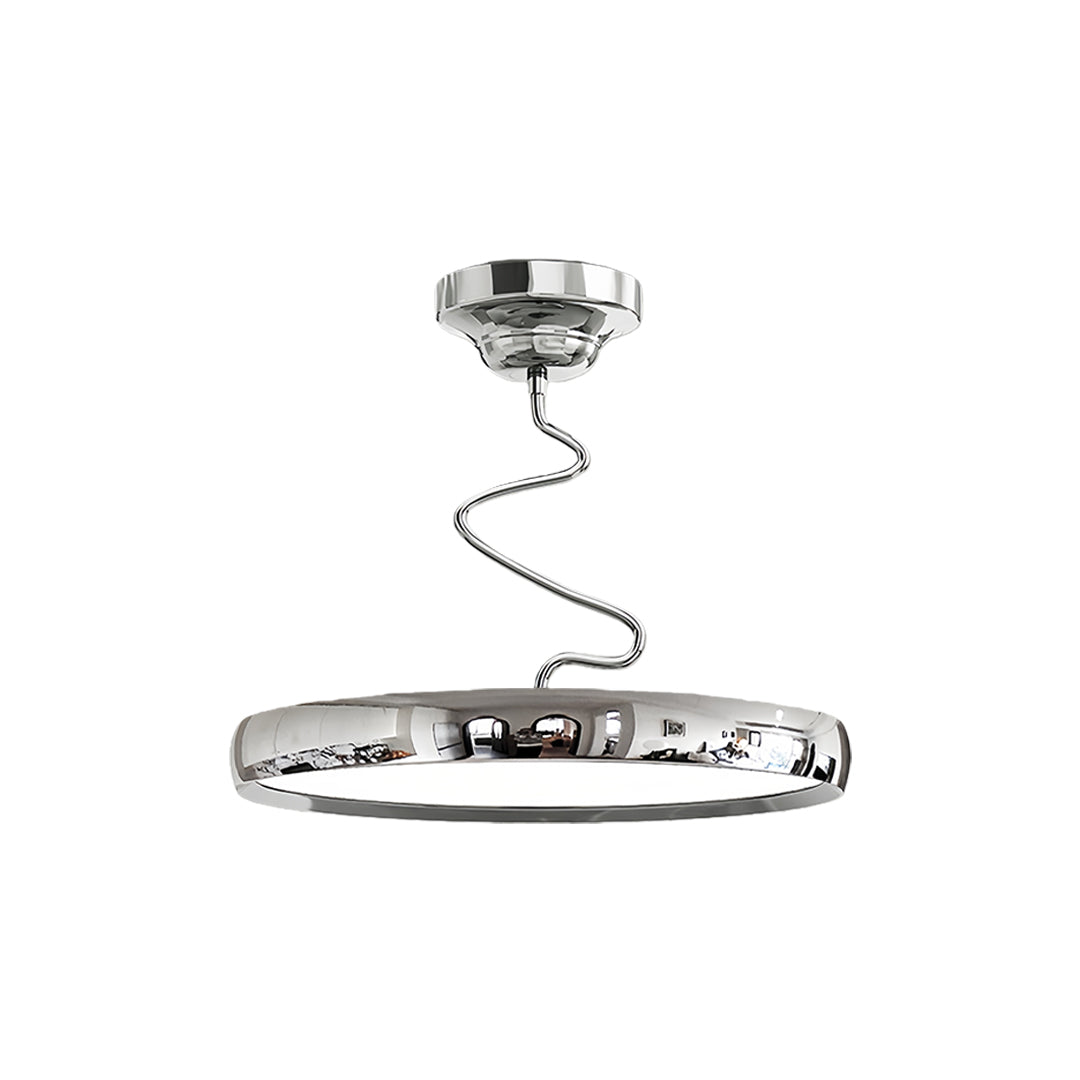 Modern Semi Flush Mount Twisted Full-Spectrum Ceiling Light