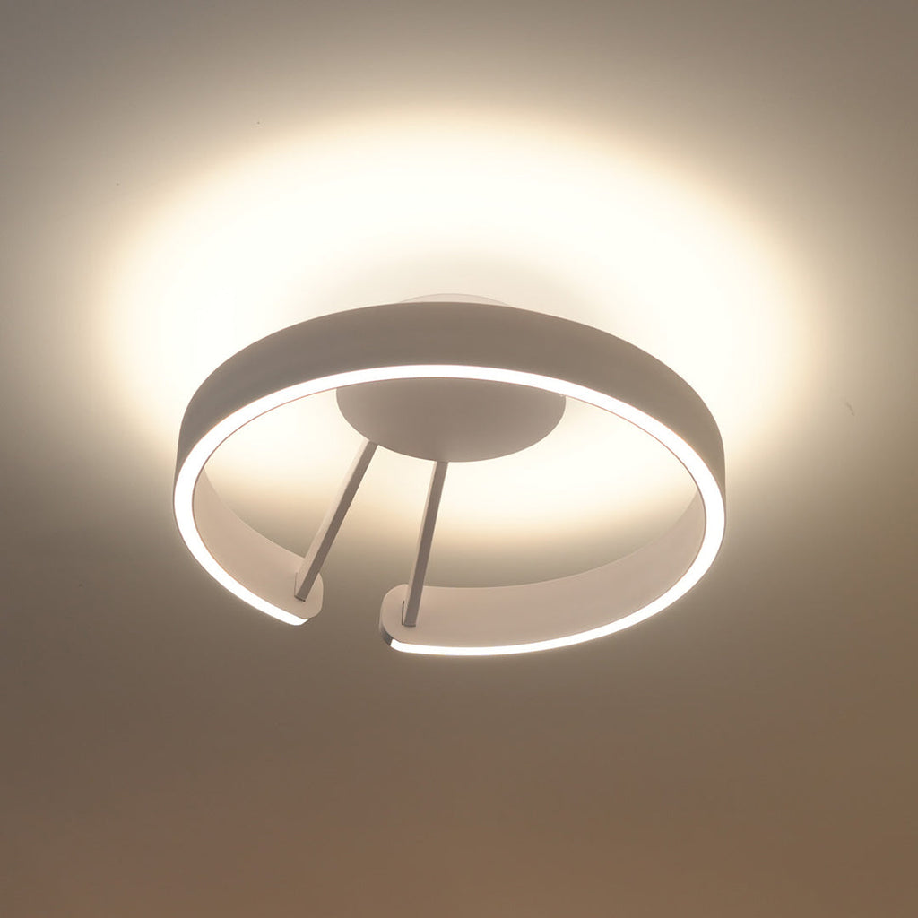 Halo Flush Mount Ceiling Light Minimalist Design Creative LED Lighting