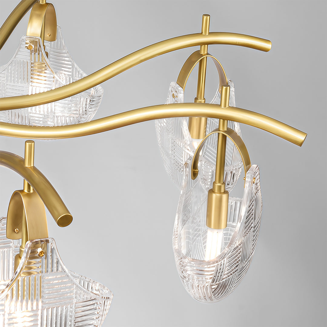 Shell Chandelier Light - Modern Luxury Ceiling Fixture, Creative Design, Elegant Home Lighting