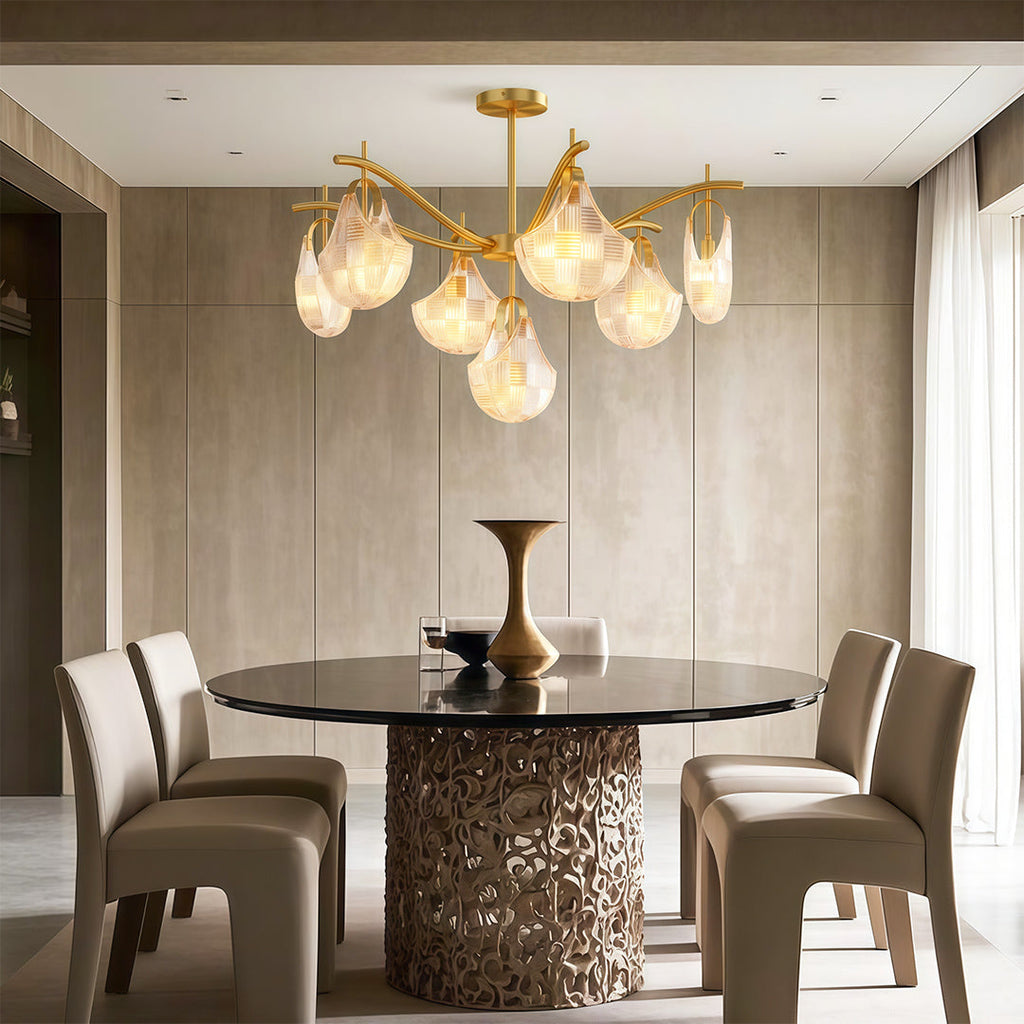 Shell Chandelier Light - Modern Luxury Ceiling Fixture, Creative Design, Elegant Home Lighting