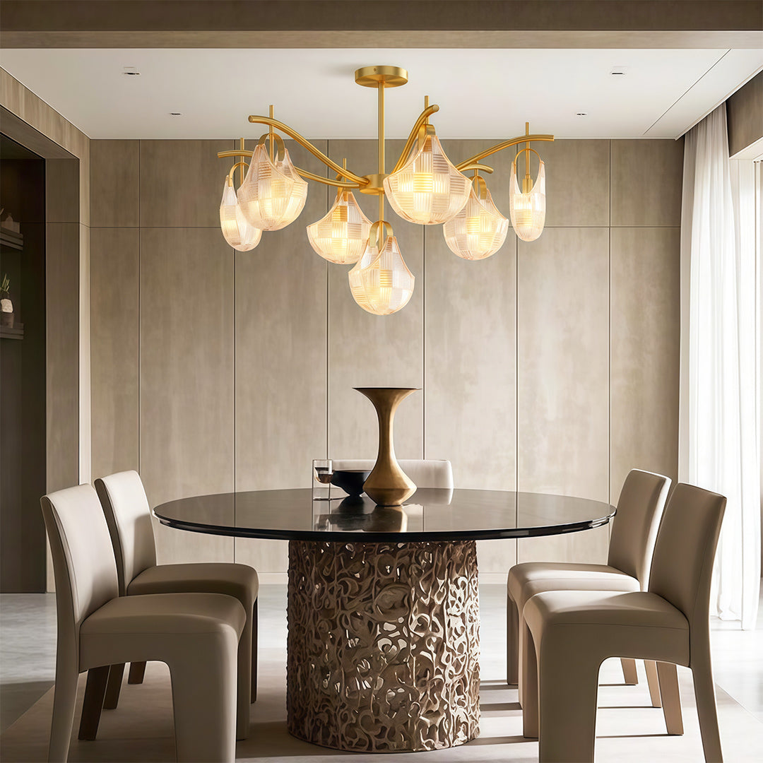 Shell Chandelier Light - Modern Luxury Ceiling Fixture, Creative Design, Elegant Home Lighting