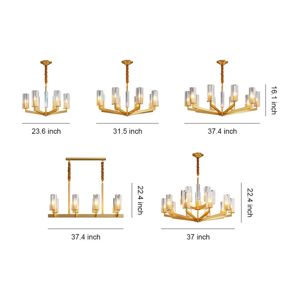 American-Style Candle Chandeliers Luxury Ceiling Light