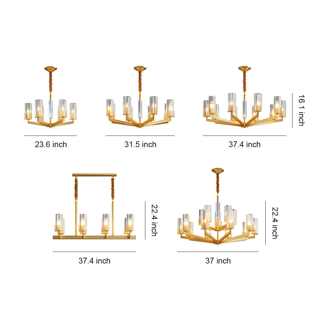 American-Style Candle Chandeliers Luxury Ceiling Light