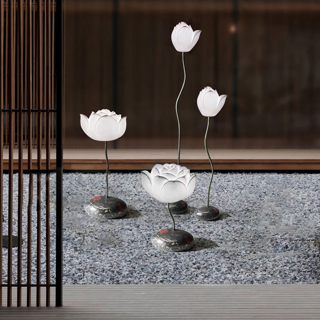 Short Fancy Lotus Aesthetics LED Flower Floor Lamp - Elegant Lighting, Home Decor, Modern Design, Floor Lamp, Ambient Light, Unique Gift, LED Decoration, Stylish Home Accents
