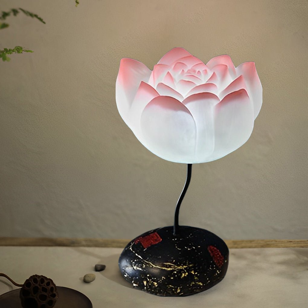 Short Fancy Lotus Aesthetics LED Flower Floor Lamp - Elegant Lighting, Home Decor, Modern Design, Floor Lamp, Ambient Light, Unique Gift, LED Decoration, Stylish Home Accents