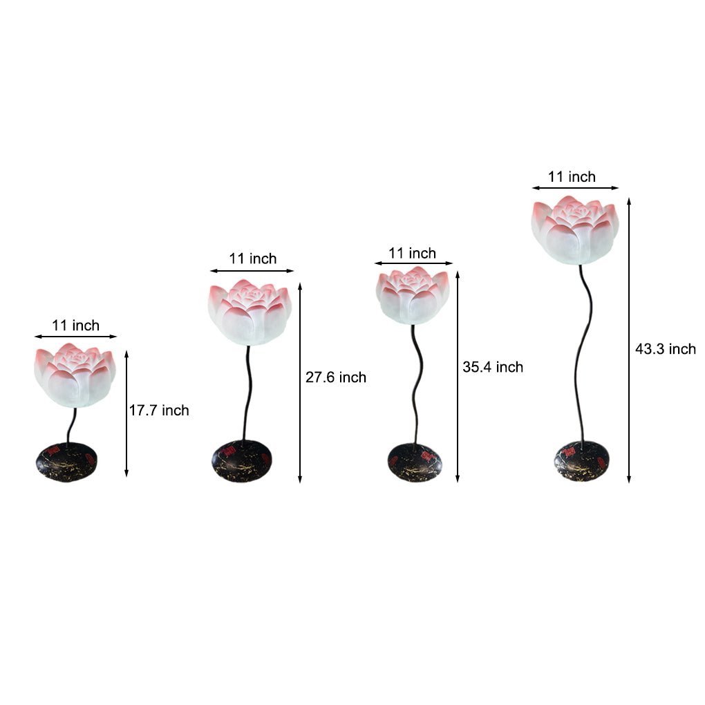 Short Fancy Lotus Aesthetics LED Flower Floor Lamp - Elegant Lighting, Home Decor, Modern Design, Floor Lamp, Ambient Light, Unique Gift, LED Decoration, Stylish Home Accents