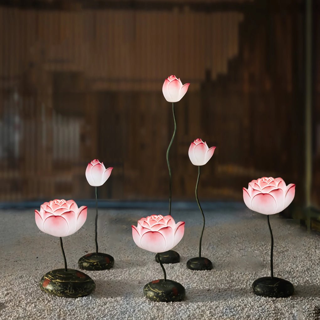 Short Fancy Lotus Aesthetics LED Flower Floor Lamp - Elegant Lighting, Home Decor, Modern Design, Floor Lamp, Ambient Light, Unique Gift, LED Decoration, Stylish Home Accents