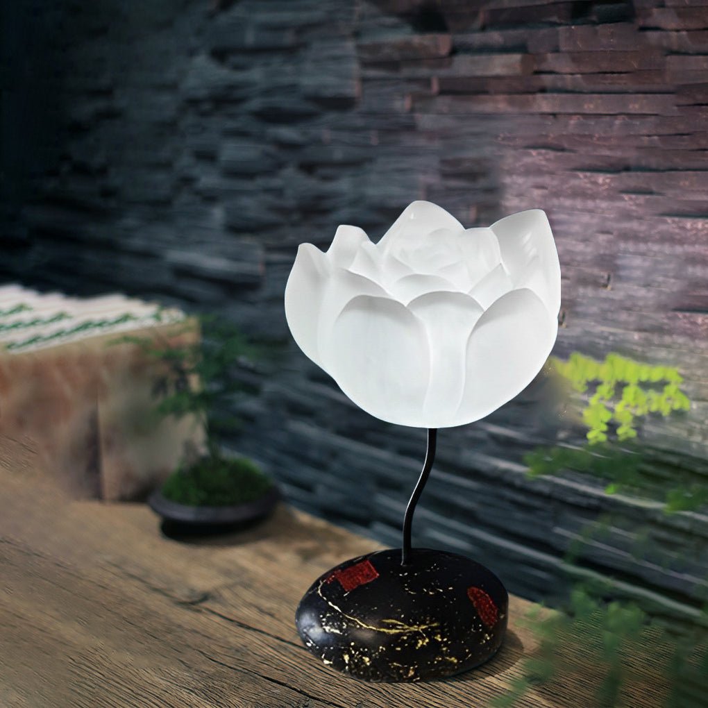 Short Fancy Lotus Aesthetics LED Flower Floor Lamp - Elegant Lighting, Home Decor, Modern Design, Floor Lamp, Ambient Light, Unique Gift, LED Decoration, Stylish Home Accents