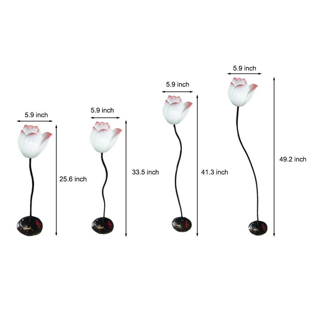 Short Fancy Lotus Aesthetics LED Flower Floor Lamp - Elegant Lighting, Home Decor, Modern Design, Floor Lamp, Ambient Light, Unique Gift, LED Decoration, Stylish Home Accents