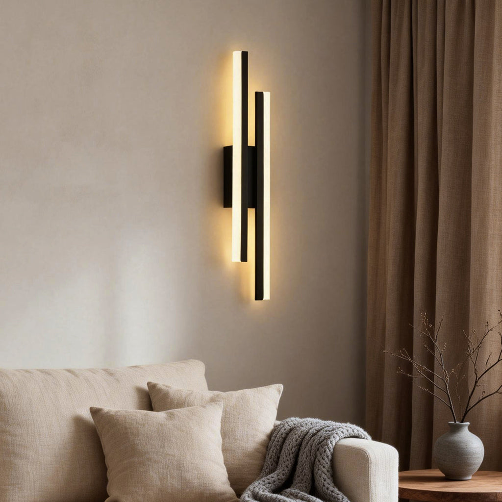 Modern Asymmetric Metal Side Vanity Lights for Bathroom, Contemporary Bathroom Lighting Fixtures, Stylish LED Vanity Lighting, Sleek Asymmetric Design, Wall Mounted Vanity Lights, Minimalist Bathroom Lighting, Decorative Metal Wall Lights for Home, Trendy