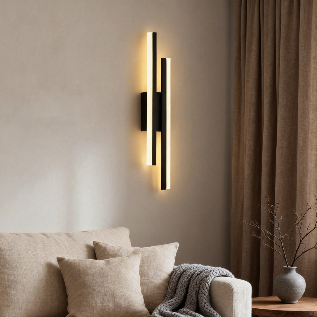 Modern Asymmetric Metal Side Vanity Lights for Bathroom, Contemporary Bathroom Lighting Fixtures, Stylish LED Vanity Lighting, Sleek Asymmetric Design, Wall Mounted Vanity Lights, Minimalist Bathroom Lighting, Decorative Metal Wall Lights for Home, Trendy