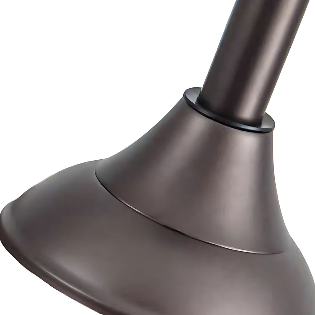 Silver Ceiling Fan with Light Wood Grain LED Light
