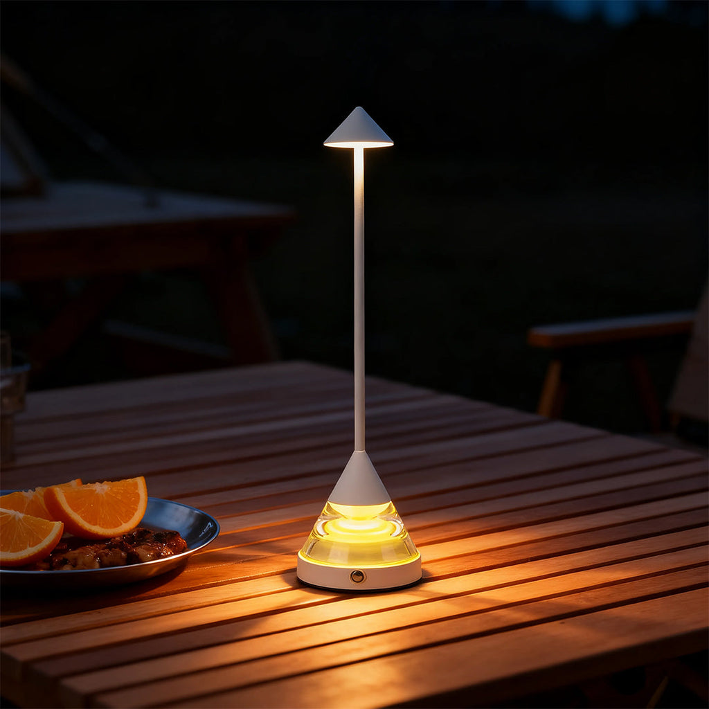 **Compact Aluminum Iron Accent Table Lamp - Unique Modern Design**  

Enhance your decor with this unique small table lamp crafted from high-quality aluminum and iron. Featuring a creative pointed design, this accent light adds a contemporary touch to any