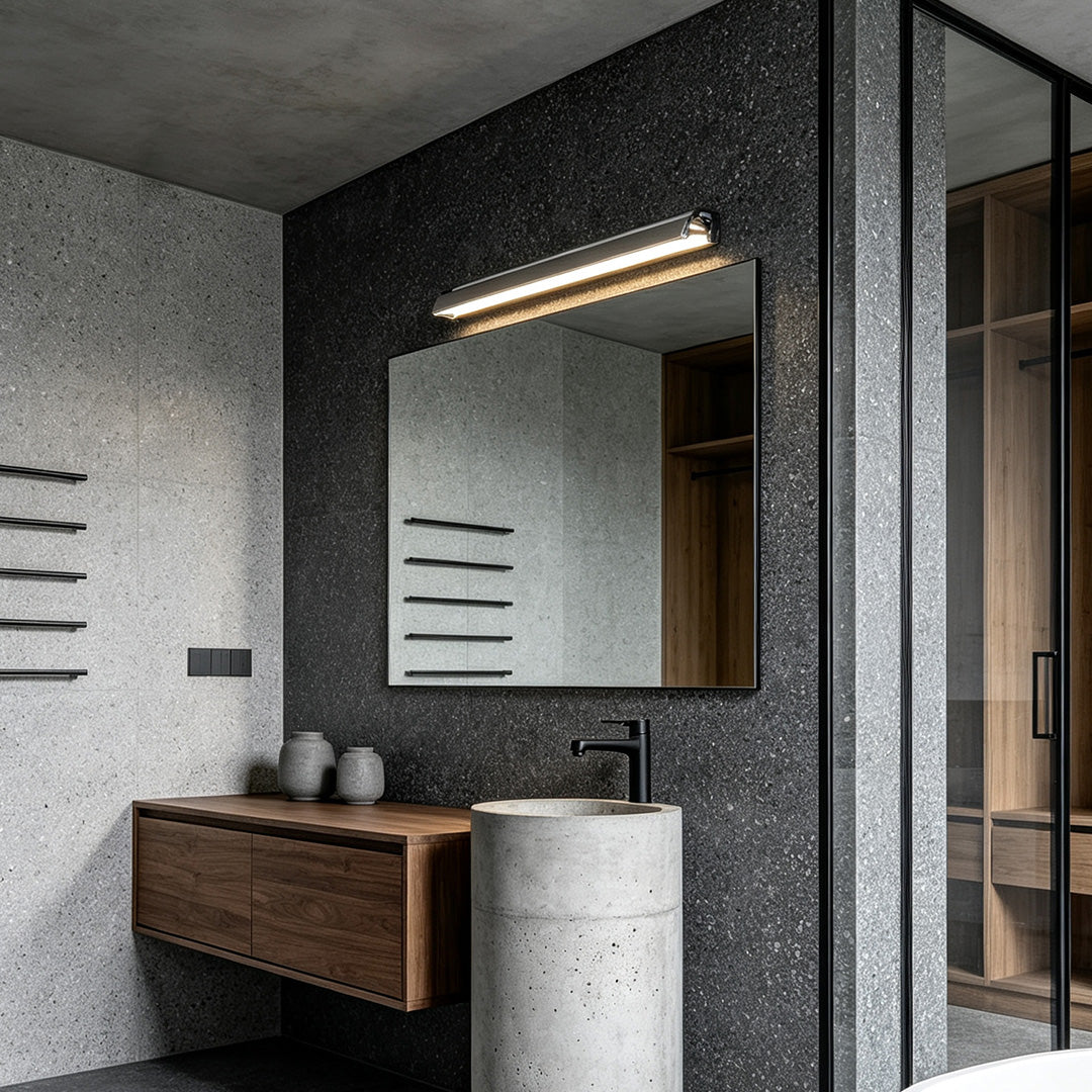 Vanity Bar Light Modern Linear LED Mirror Wall Light for Bathroom and Dressing Table, Contemporary Makeup Lighting Fixture for Home, Energy-Efficient Illuminated Mirror Light, Adjustable Brightness, Stylish Design for Modern Interiors