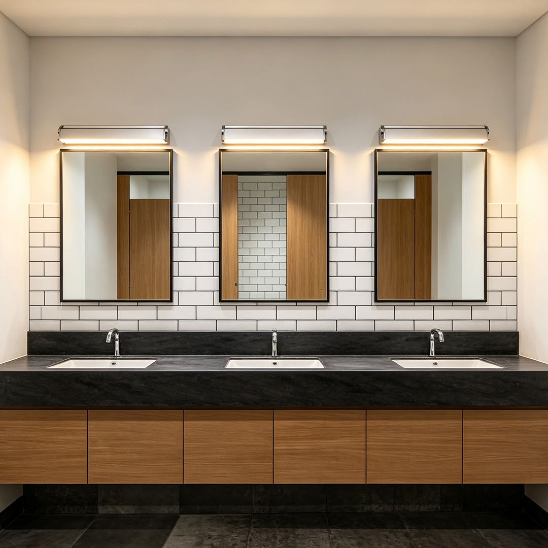 Vanity Bar Light Modern Linear LED Mirror Wall Light for Bathroom and Dressing Table, Contemporary Makeup Lighting Fixture for Home, Energy-Efficient Illuminated Mirror Light, Adjustable Brightness, Stylish Design for Modern Interiors