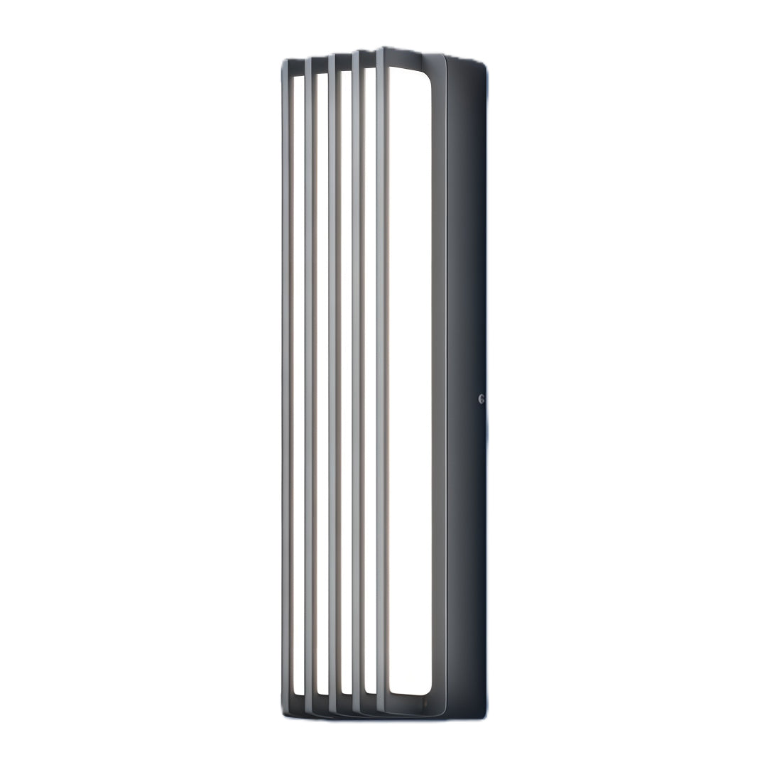 Wall-Mounted Waterproof Black Linear Outdoor Light